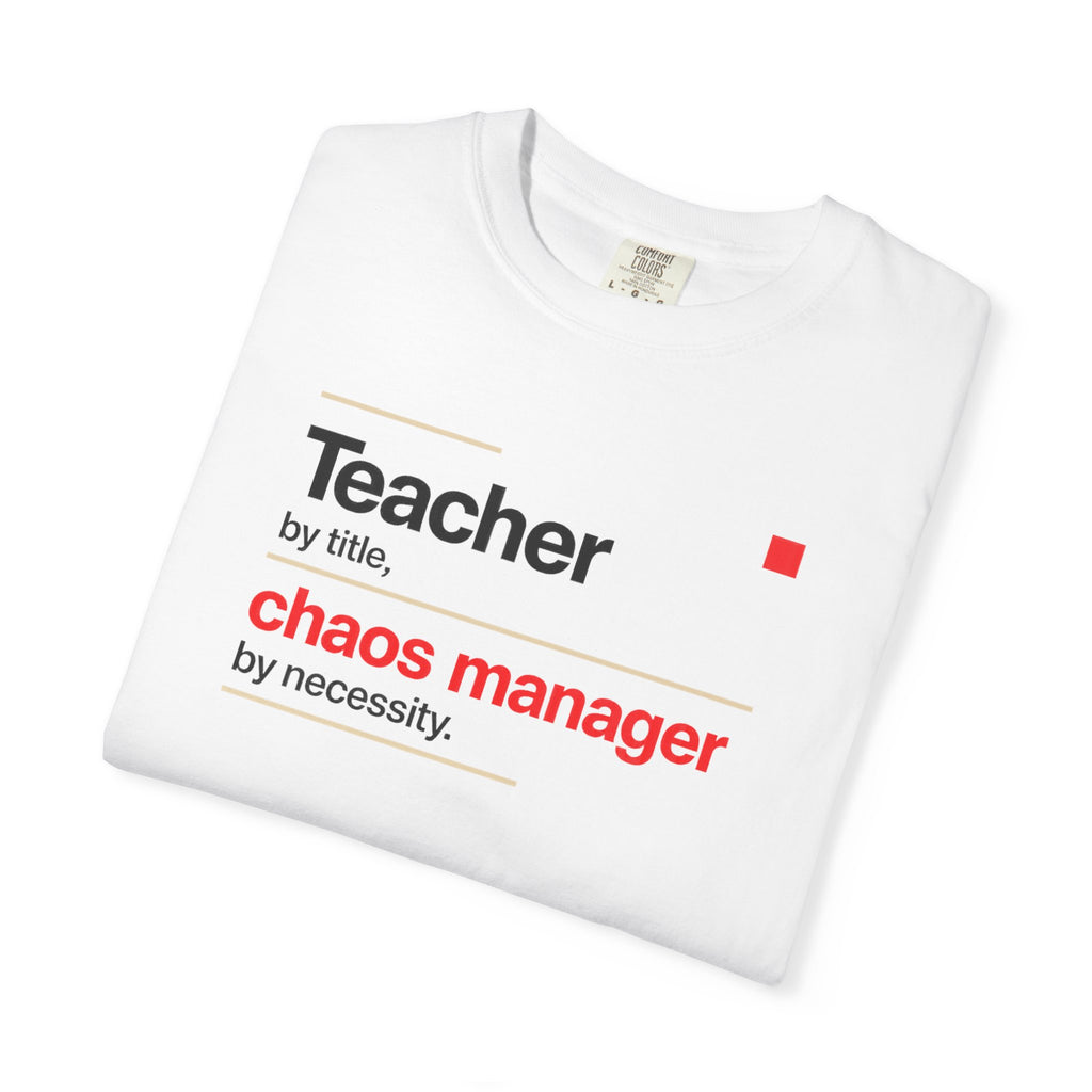 Teacher by Title Chaos Manager by Necessity