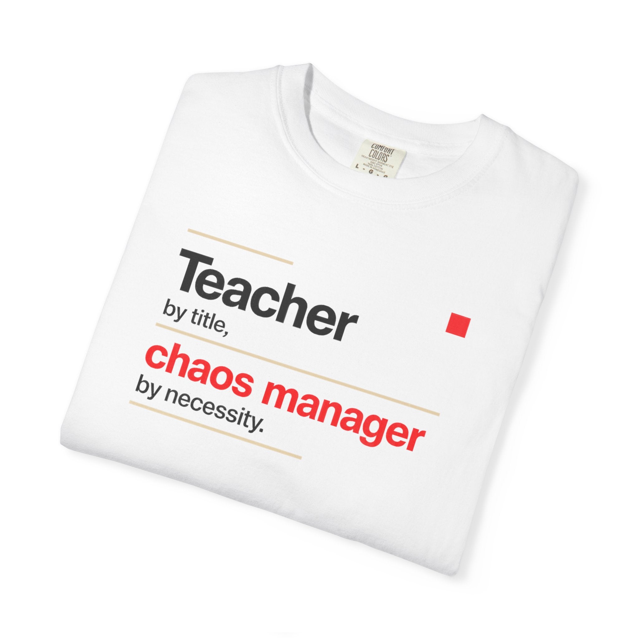 Teacher by Title Chaos Manager by Necessity