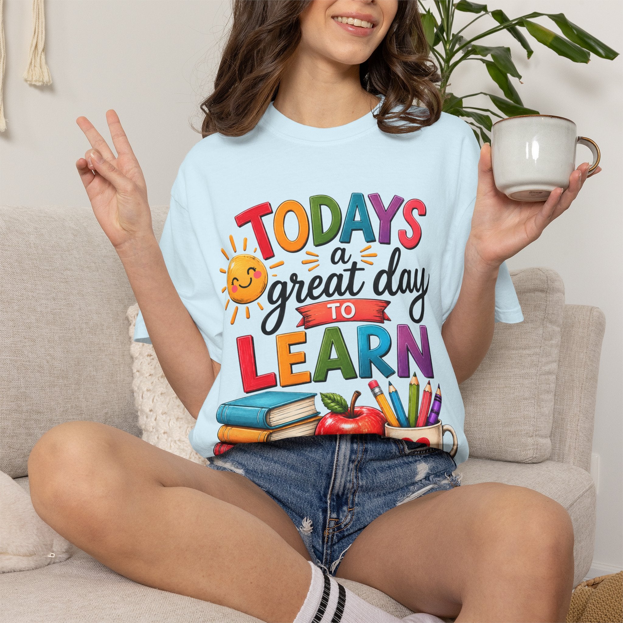 Todays a Great Day to Learn T-Shirt | Teacher School Learning Design
