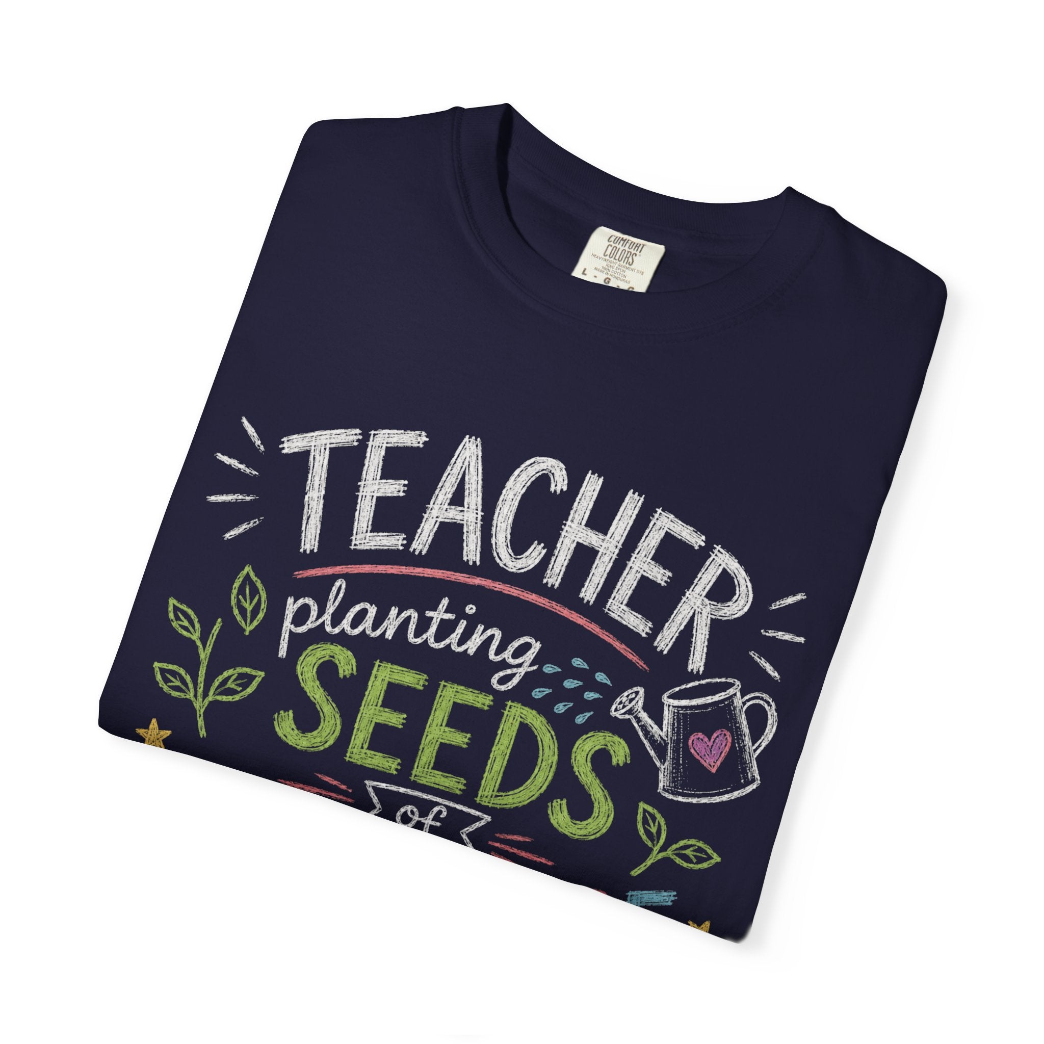 Teacher Planting Seeds of Knowledge Growing Bright Futures