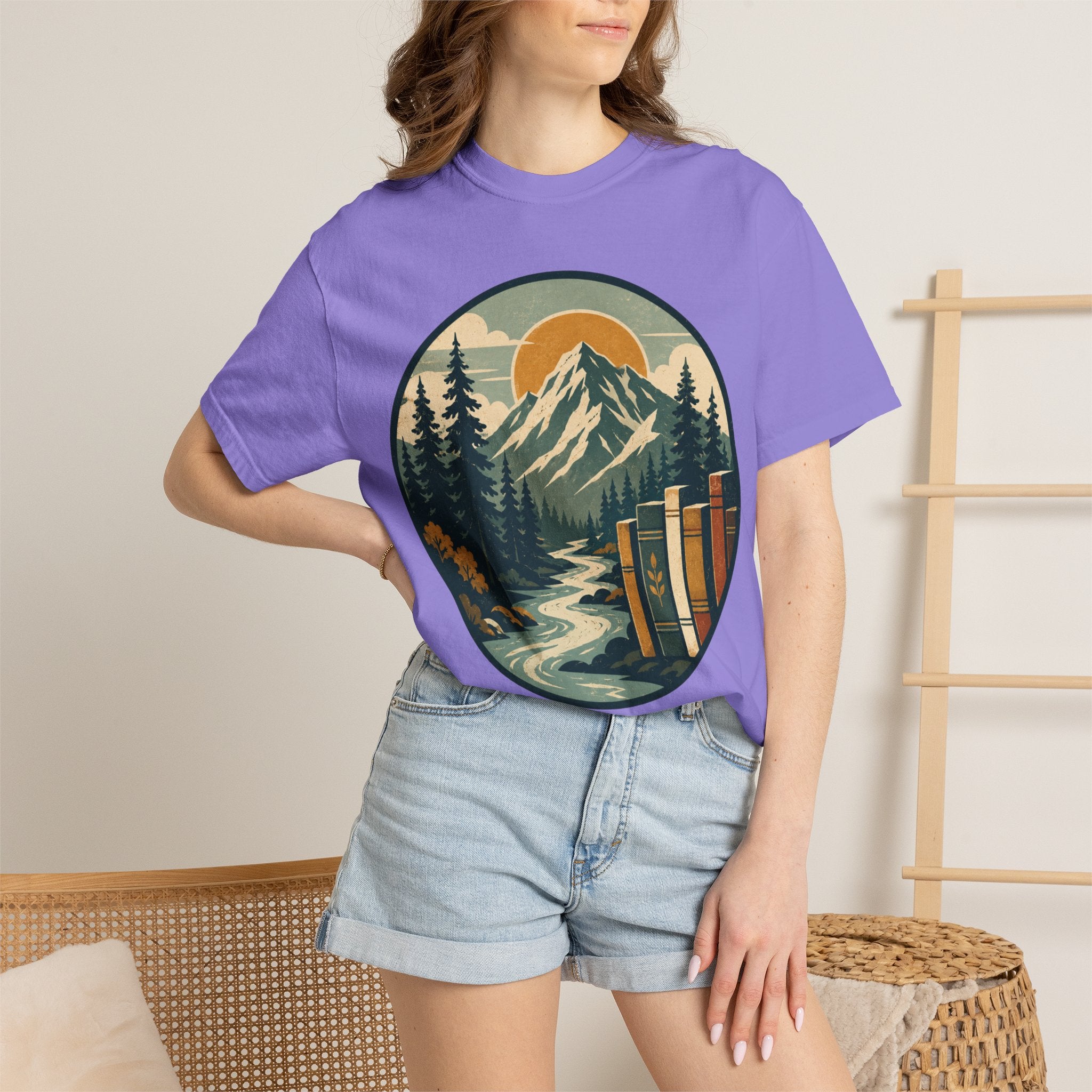 Mountain Peak and Forest Circle