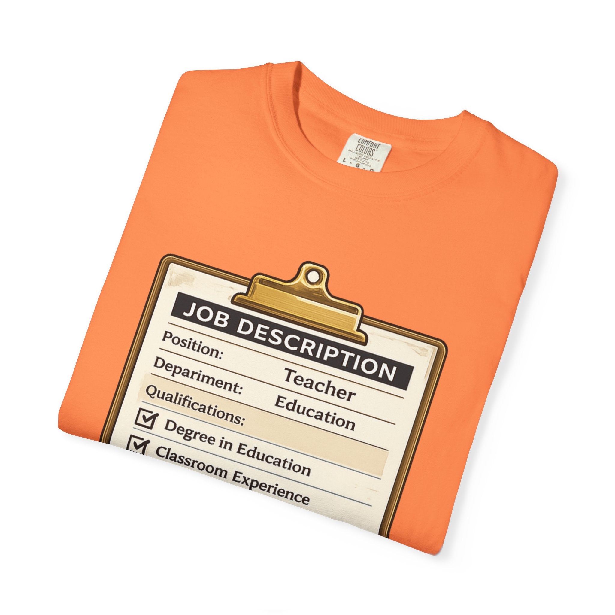 Teacher Job Description Clipboard