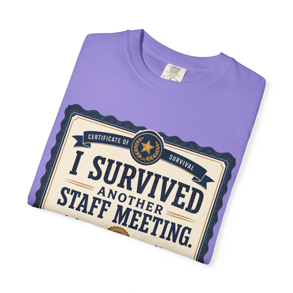I Survived Another Staff Meeting Certificate