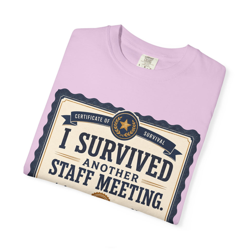 I Survived Another Staff Meeting Certificate