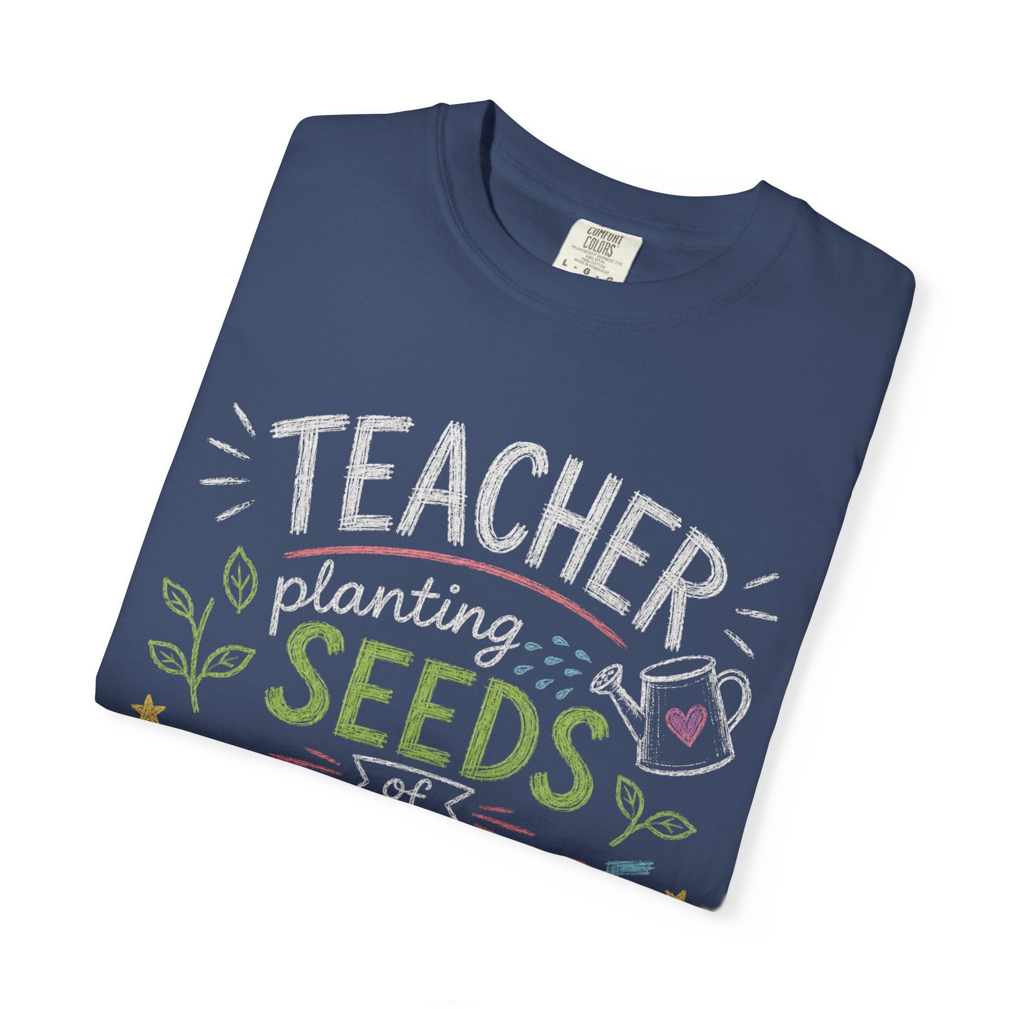 Teacher Planting Seeds of Knowledge Growing Bright Futures