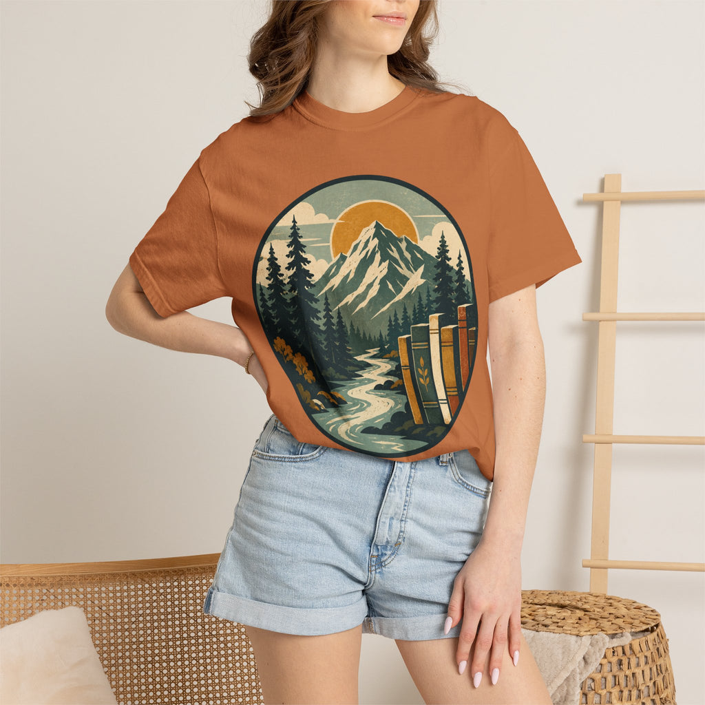 Mountain Peak and Forest Circle