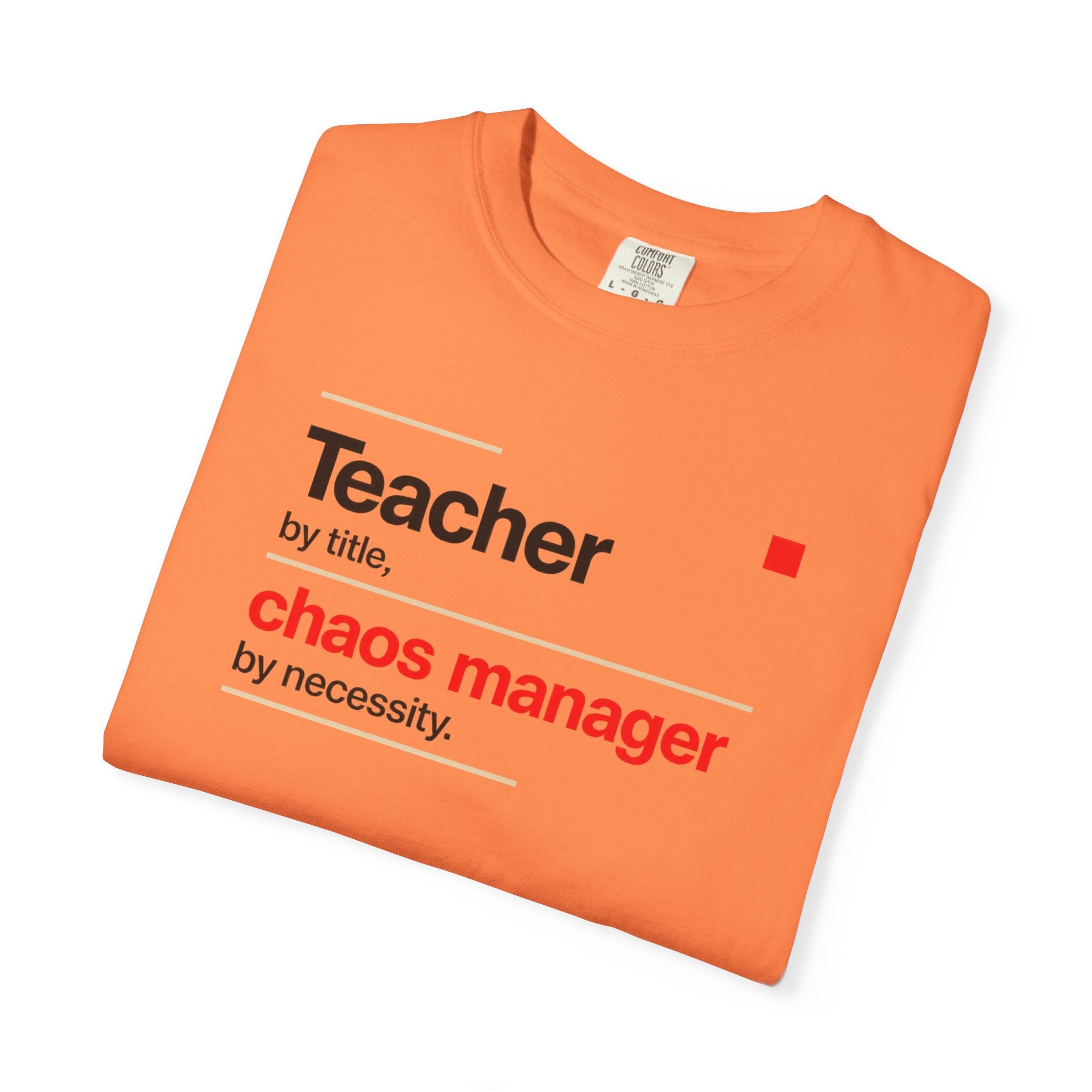 Teacher by Title Chaos Manager by Necessity