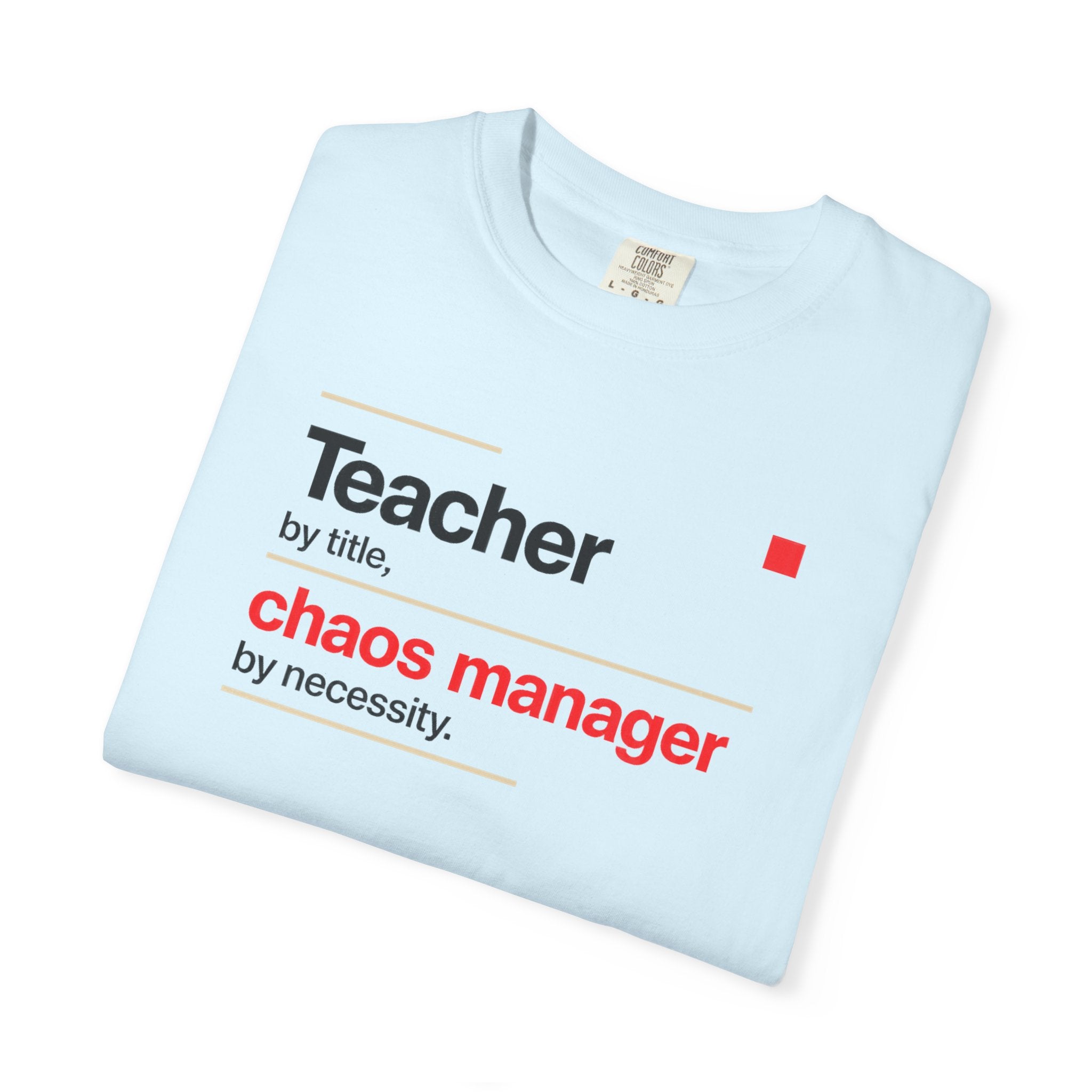 Teacher by Title Chaos Manager by Necessity