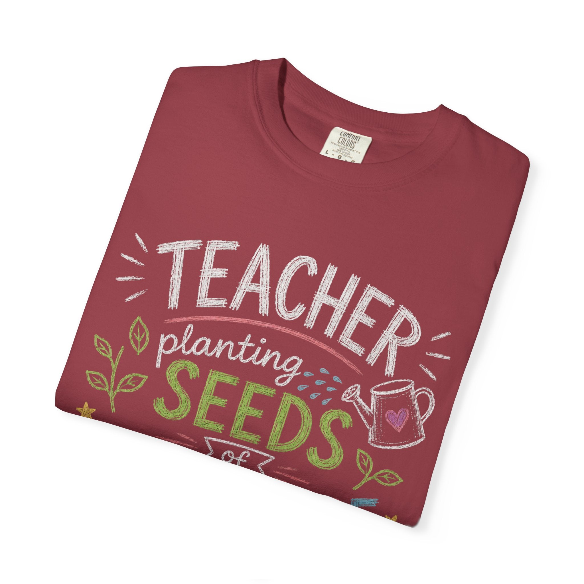 Teacher Planting Seeds of Knowledge Growing Bright Futures