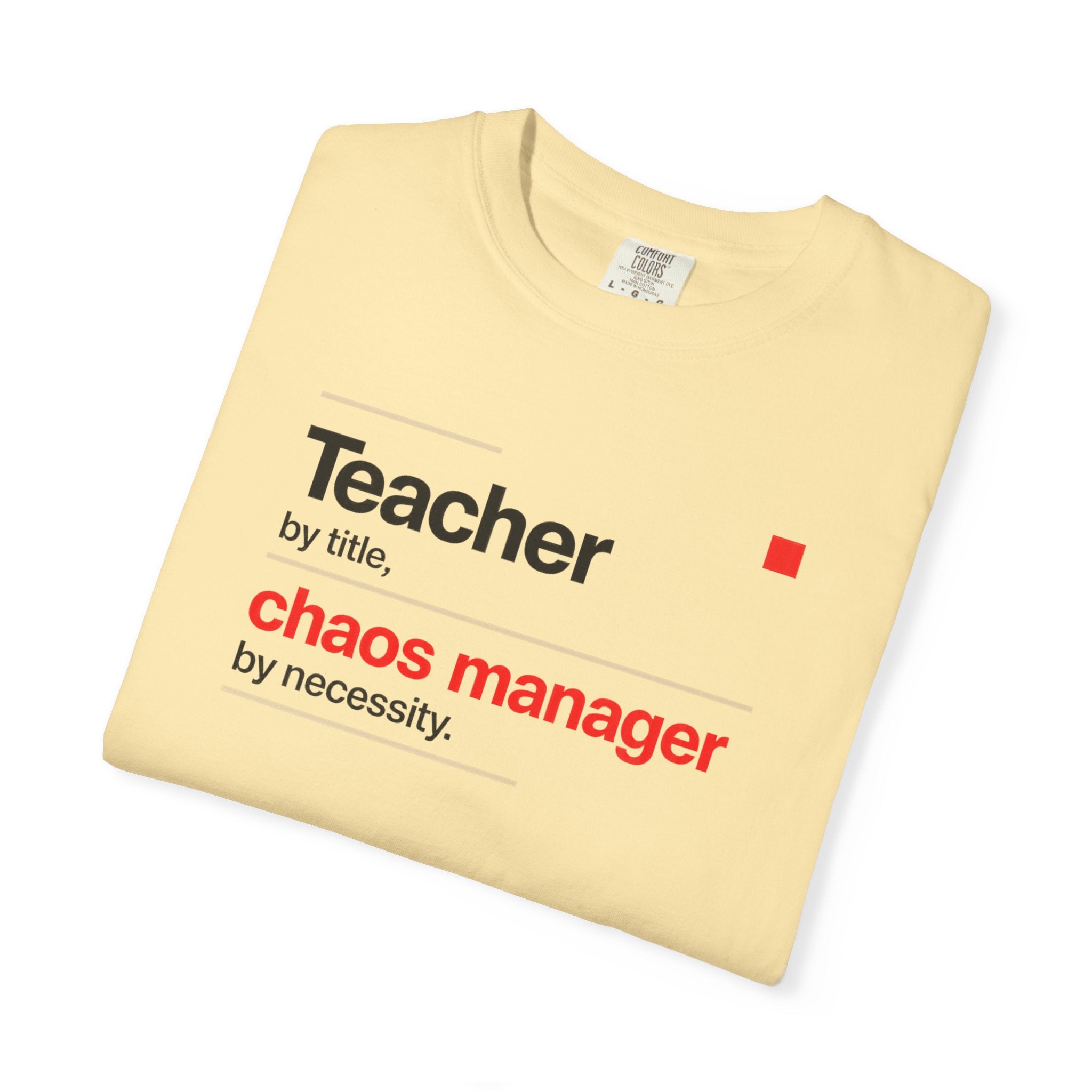 Teacher by Title Chaos Manager by Necessity