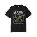 Teacher Planting Seeds of Knowledge Growing Bright Futures