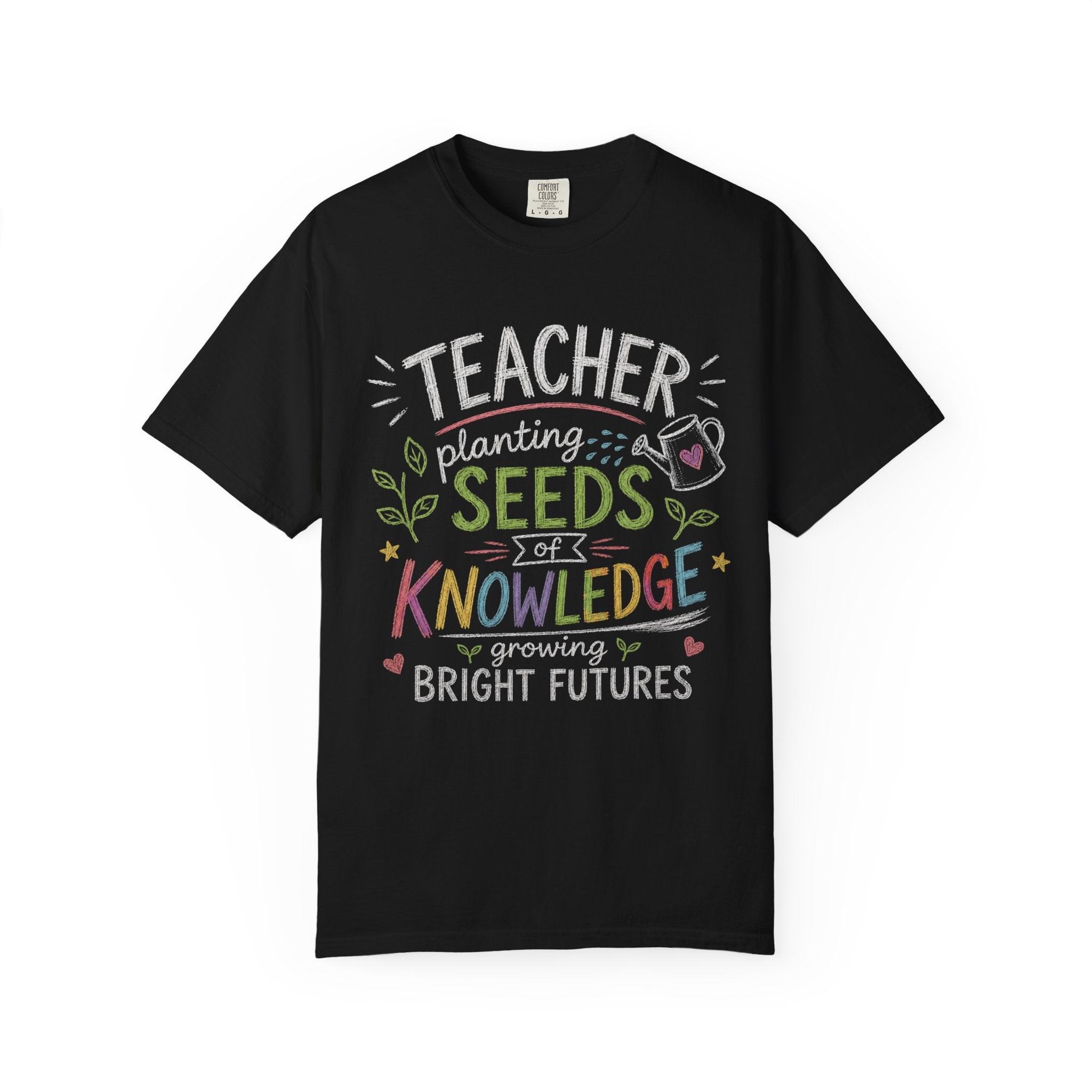 Teacher Planting Seeds of Knowledge Growing Bright Futures