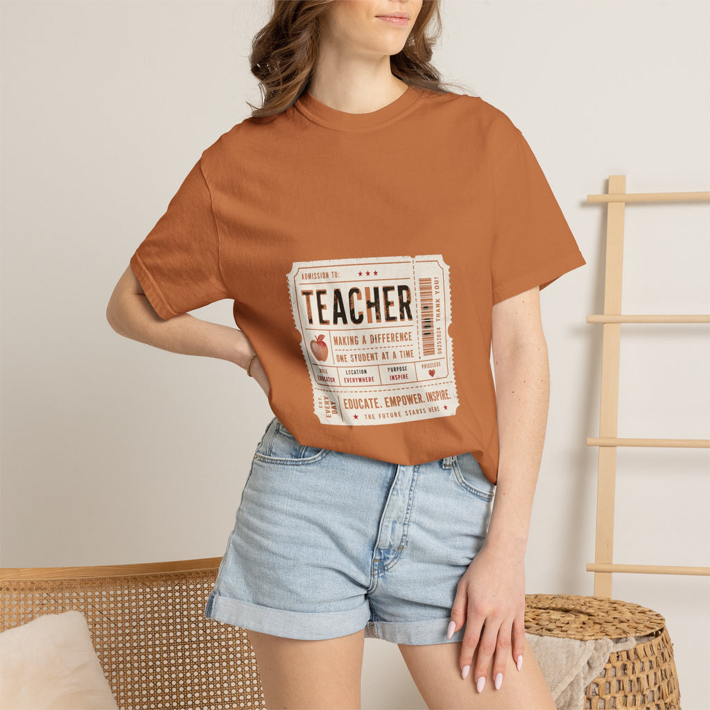 Teacher Appreciation Vintage Admission Ticket Design