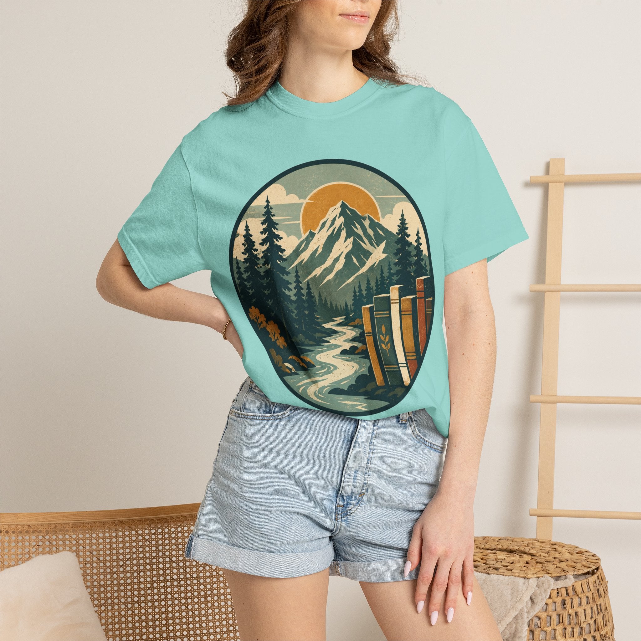 Mountain Peak and Forest Circle