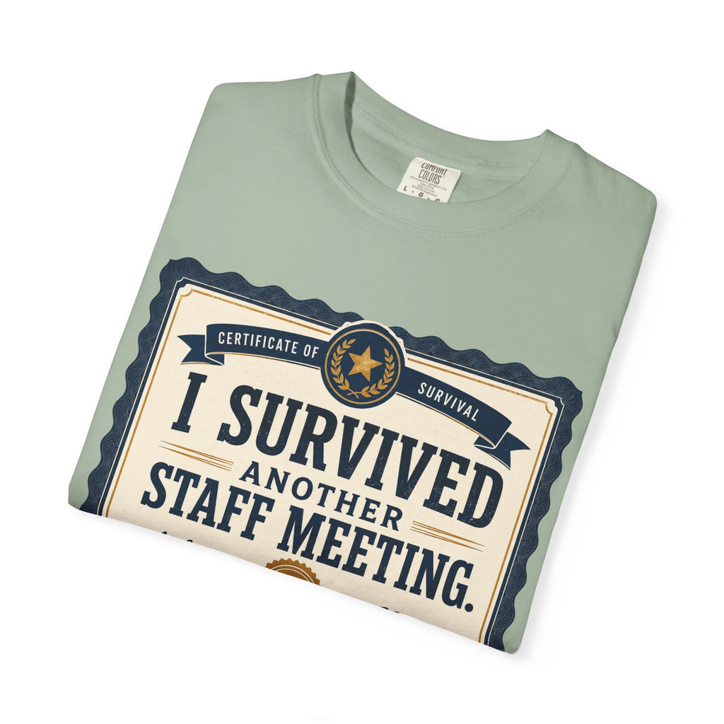 I Survived Another Staff Meeting Certificate
