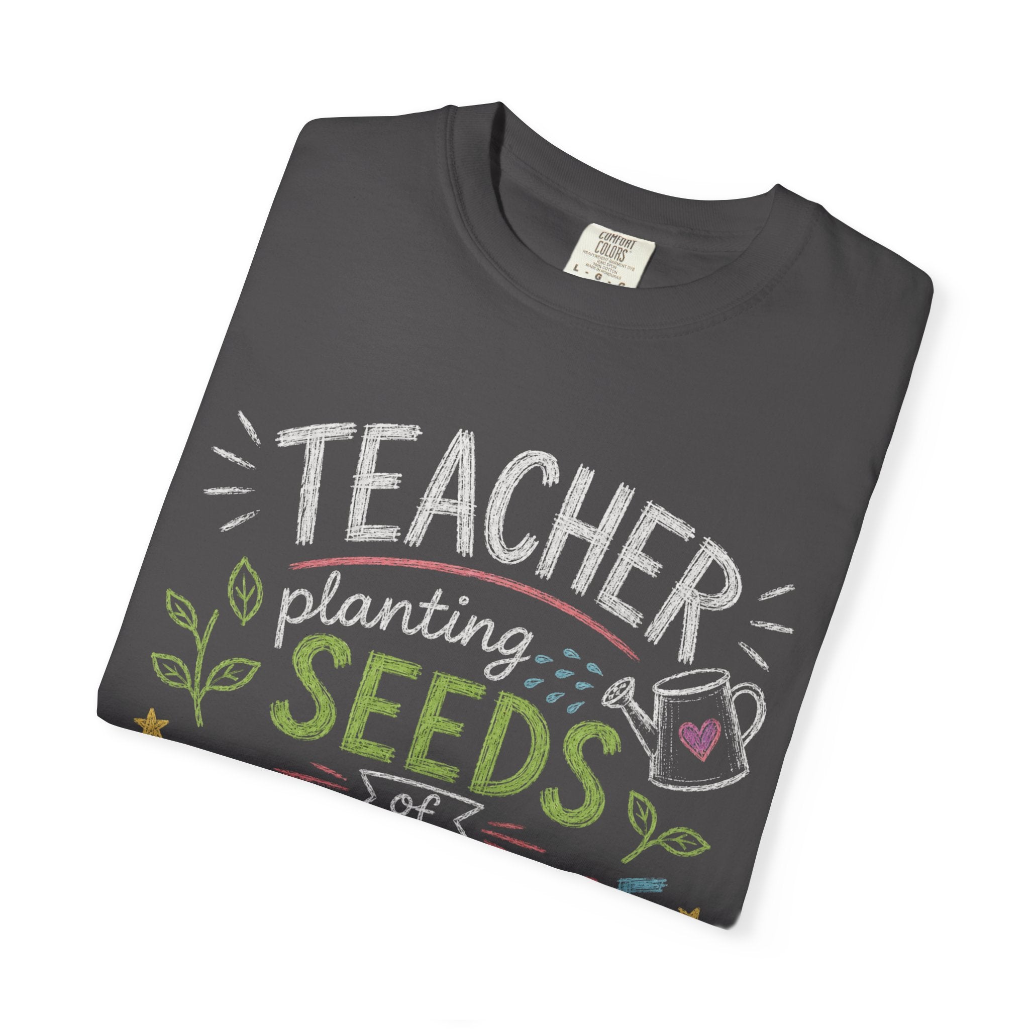 Teacher Planting Seeds of Knowledge Growing Bright Futures
