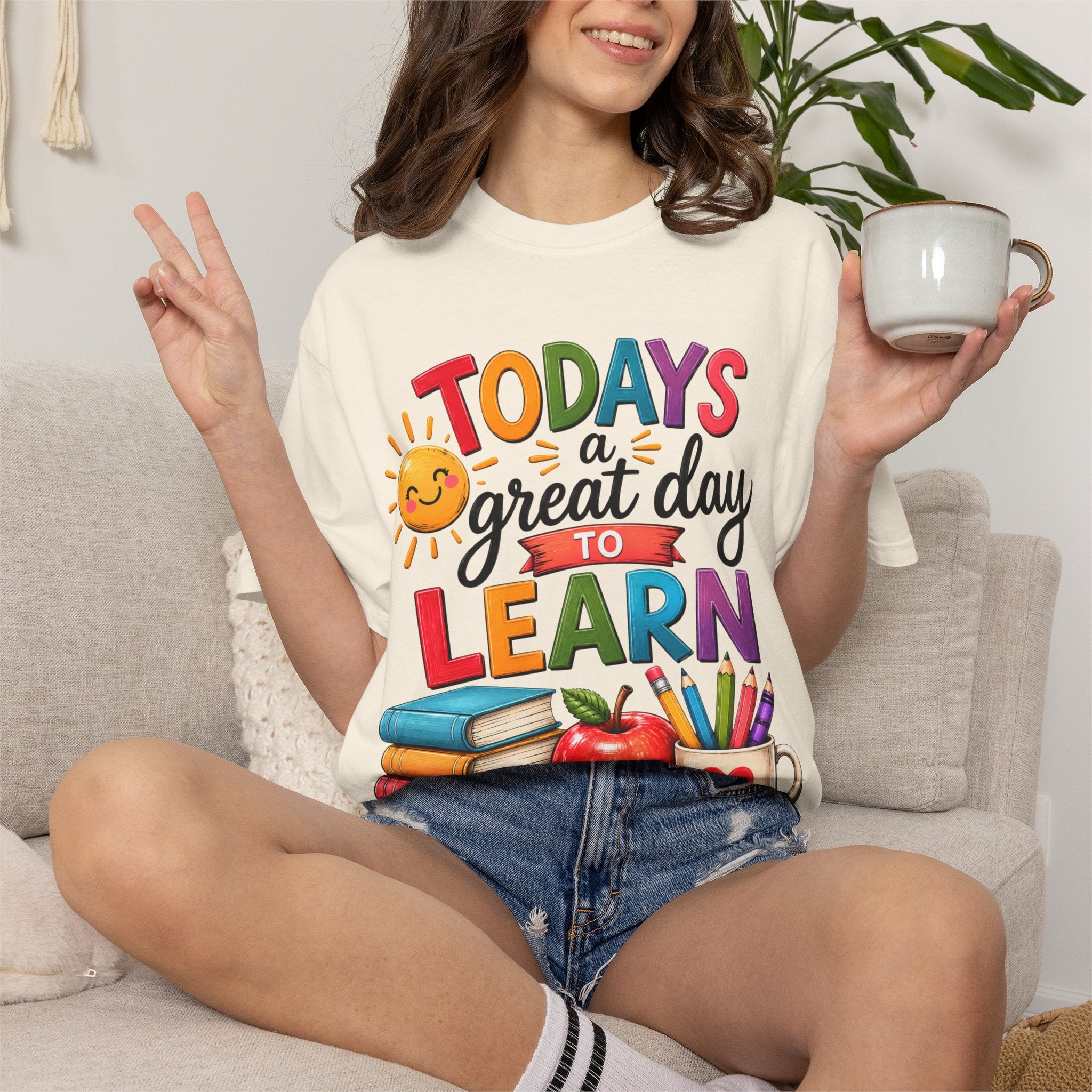 Todays a Great Day to Learn T-Shirt | Teacher School Learning Design