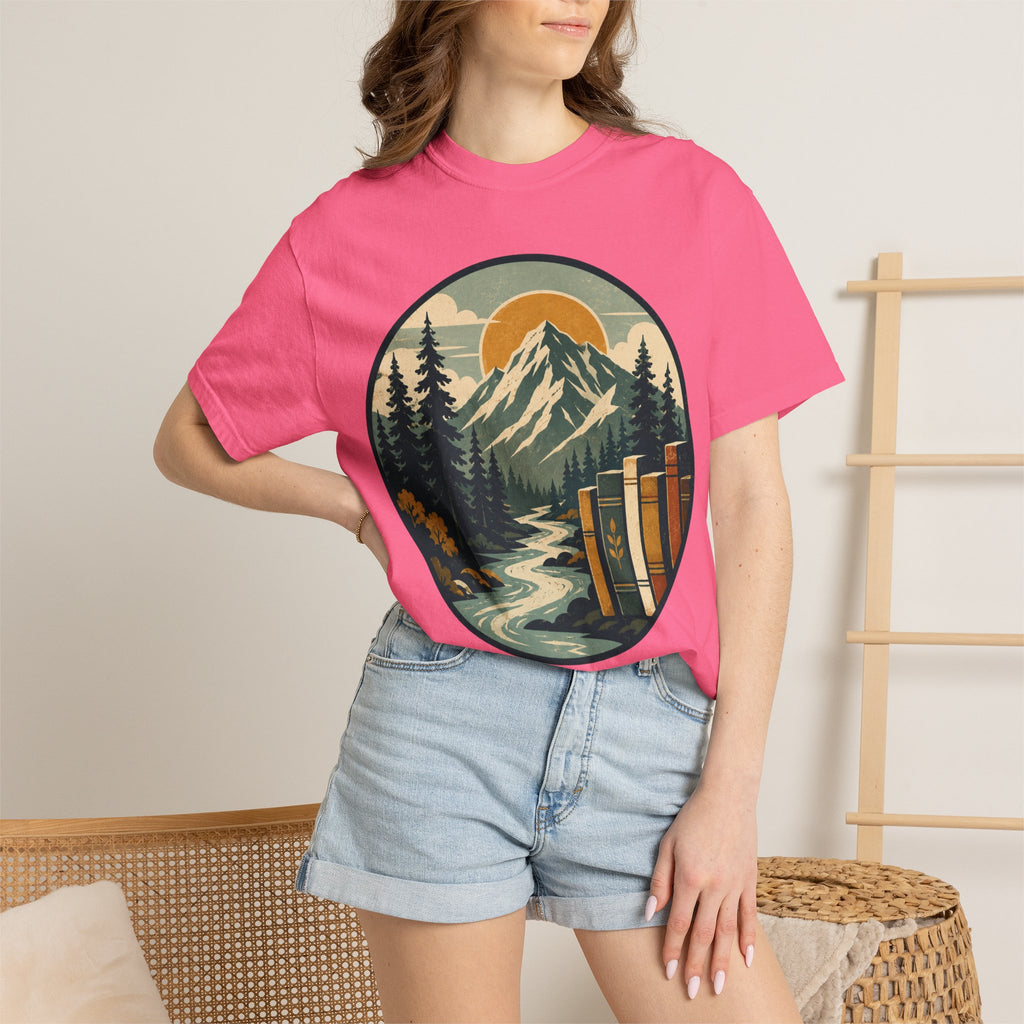 Mountain Peak and Forest Circle