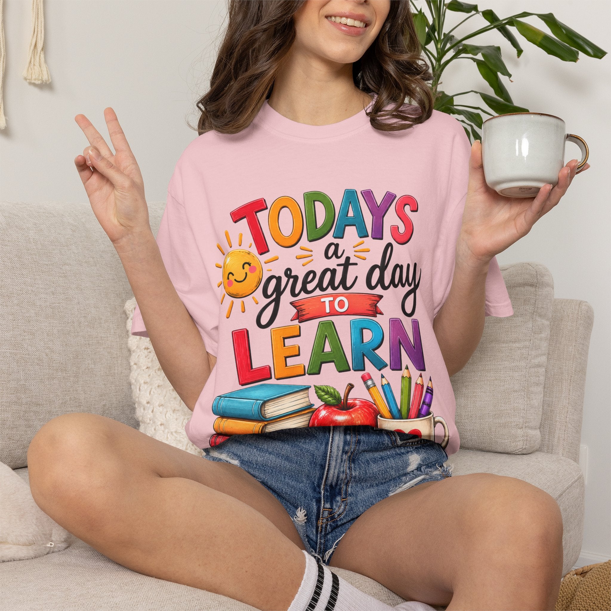 Todays a Great Day to Learn T-Shirt | Teacher School Learning Design