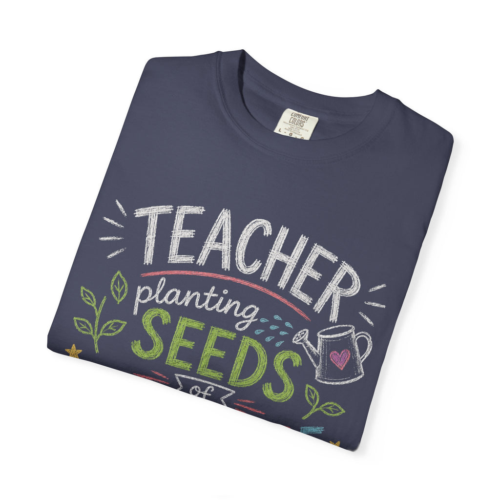 Teacher Planting Seeds of Knowledge Growing Bright Futures