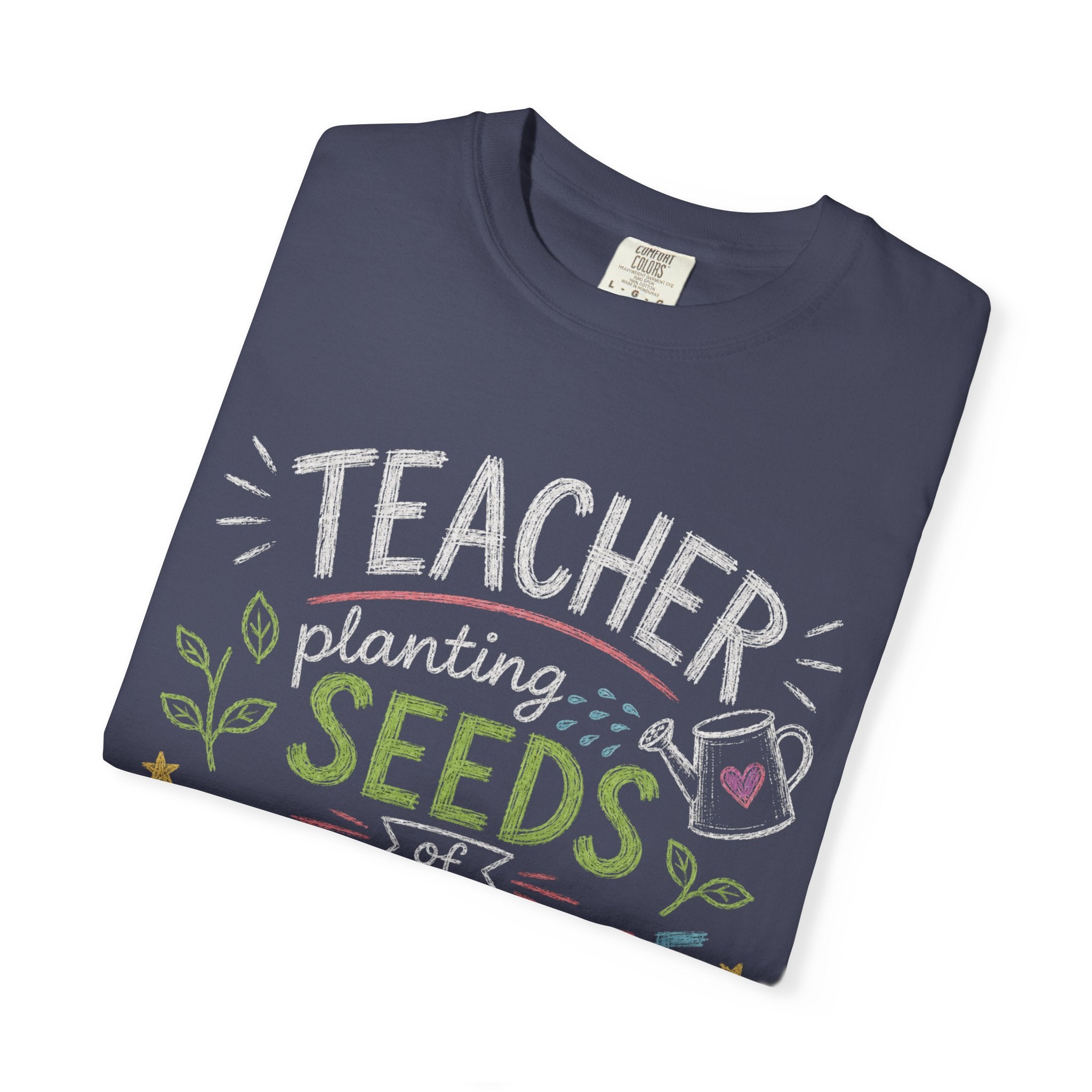 Teacher Planting Seeds of Knowledge Growing Bright Futures