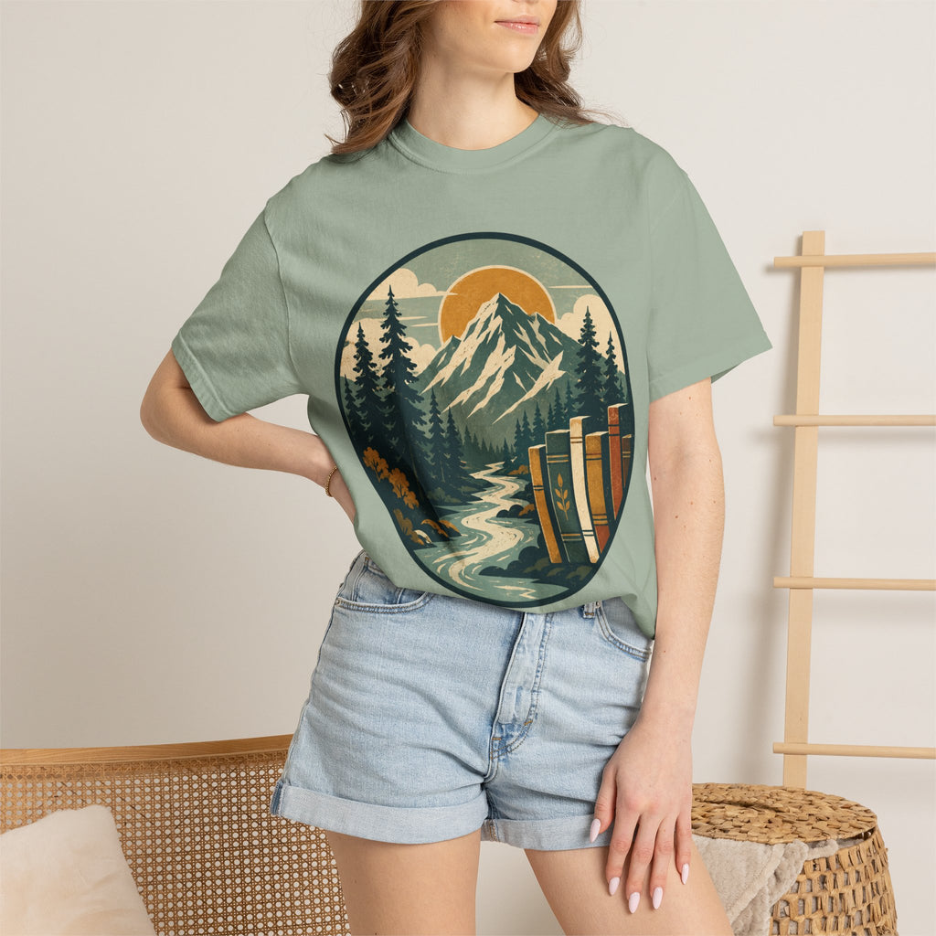 Mountain Peak and Forest Circle