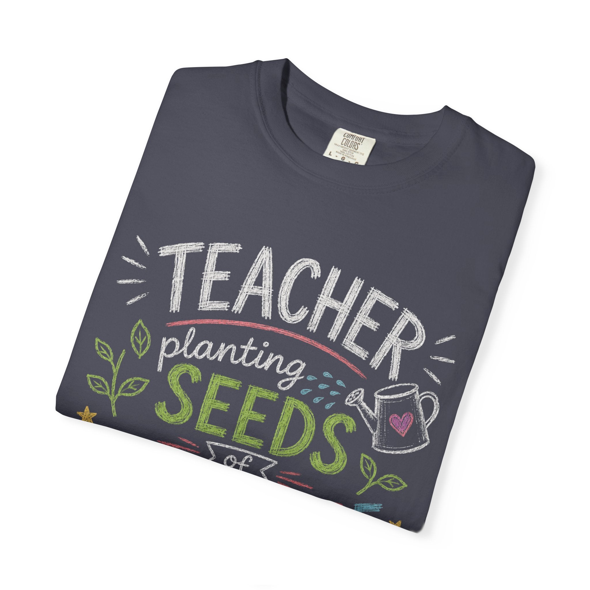 Teacher Planting Seeds of Knowledge Growing Bright Futures