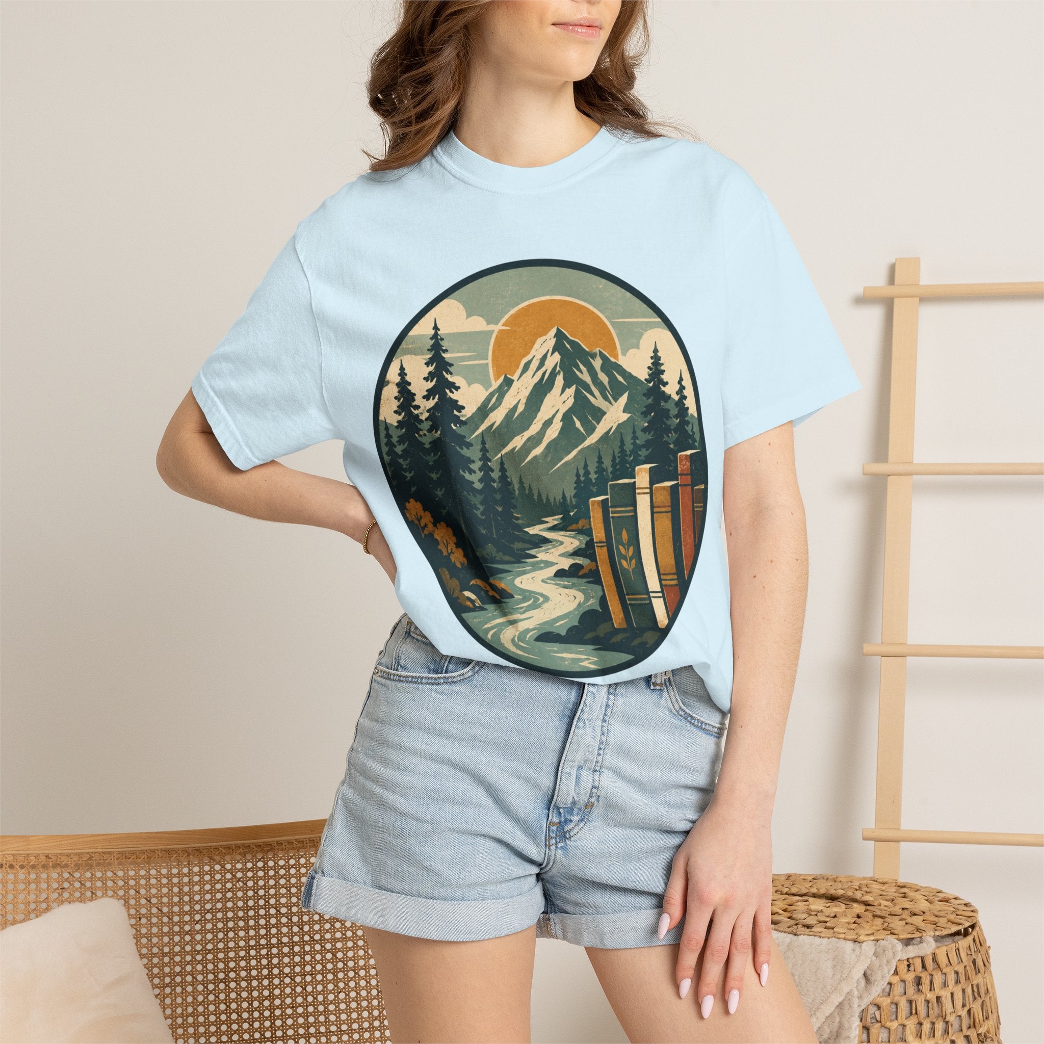Mountain Peak and Forest Circle