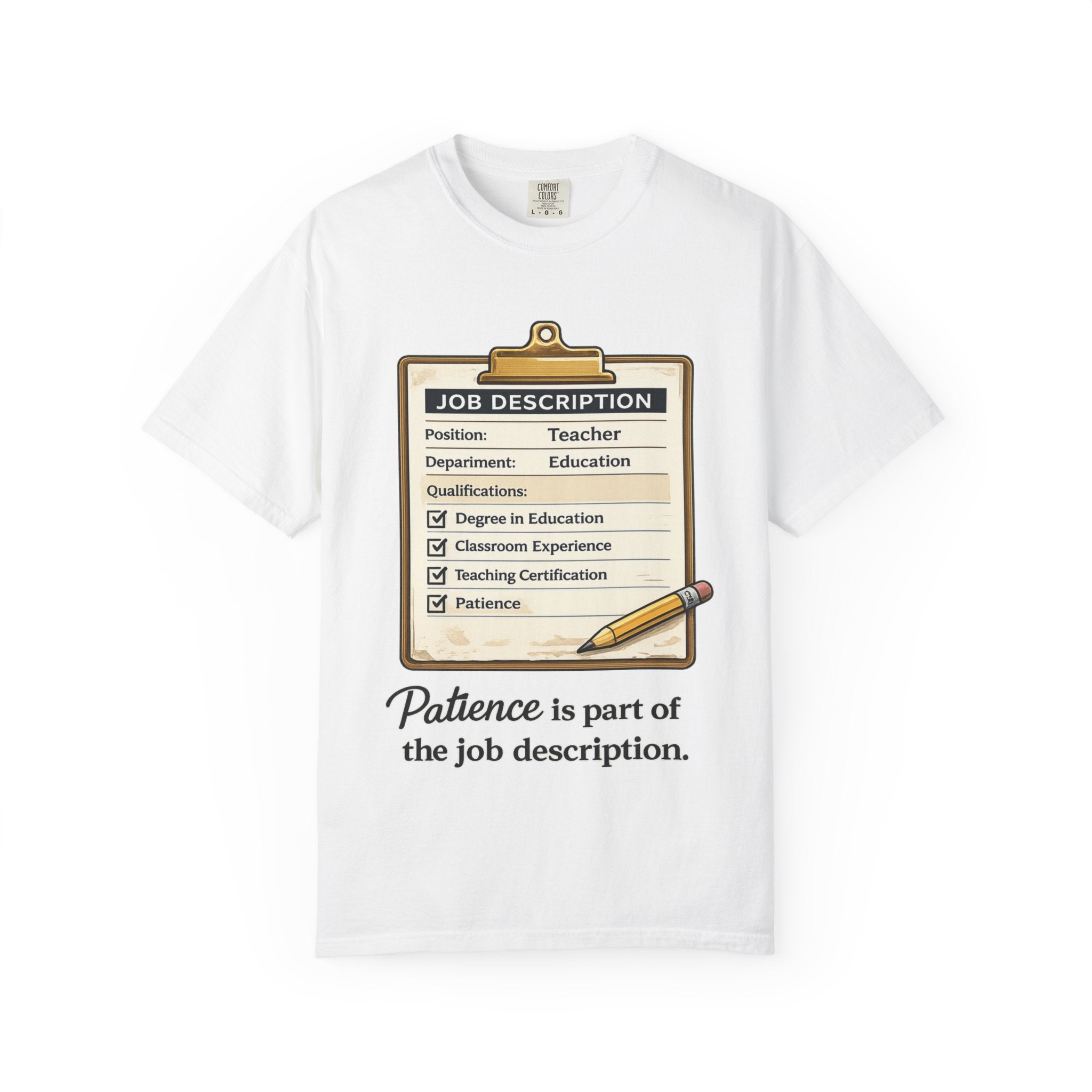 Teacher Job Description Clipboard