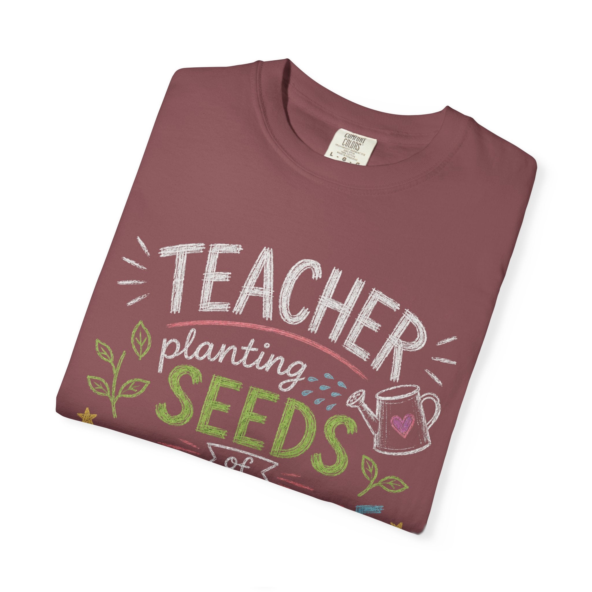 Teacher Planting Seeds of Knowledge Growing Bright Futures