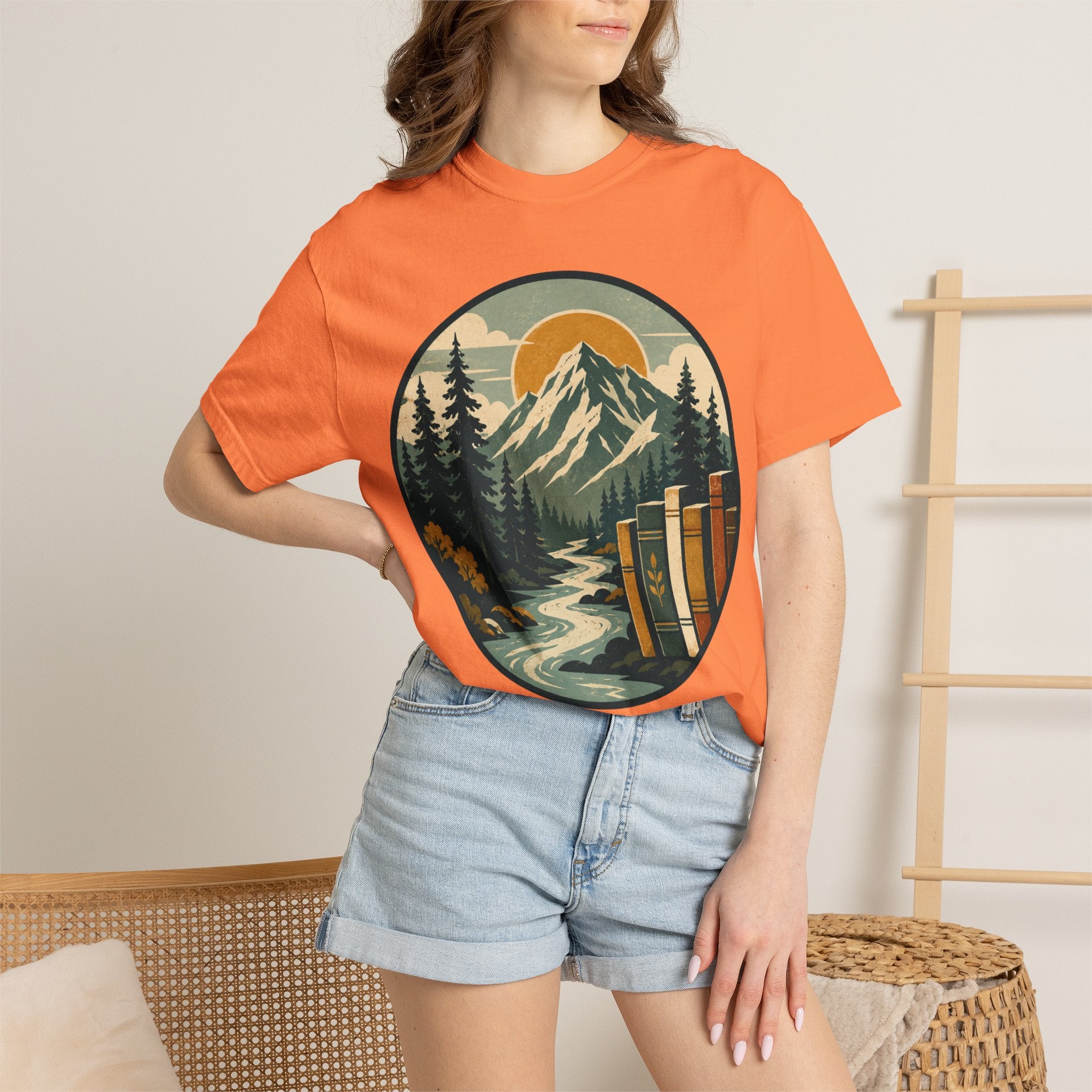 Mountain Peak and Forest Circle