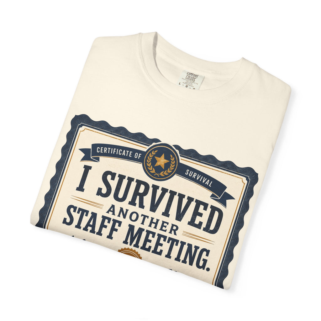 I Survived Another Staff Meeting Certificate