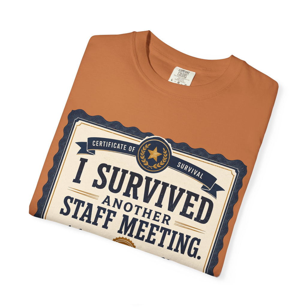 I Survived Another Staff Meeting Certificate