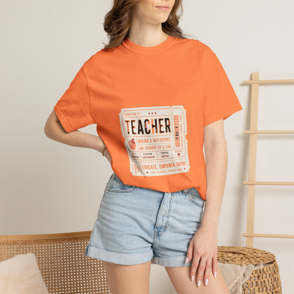 Teacher Appreciation Vintage Admission Ticket Design