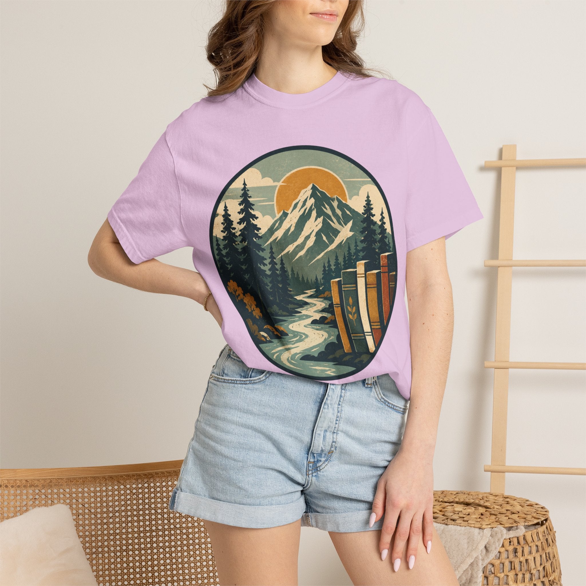 Mountain Peak and Forest Circle
