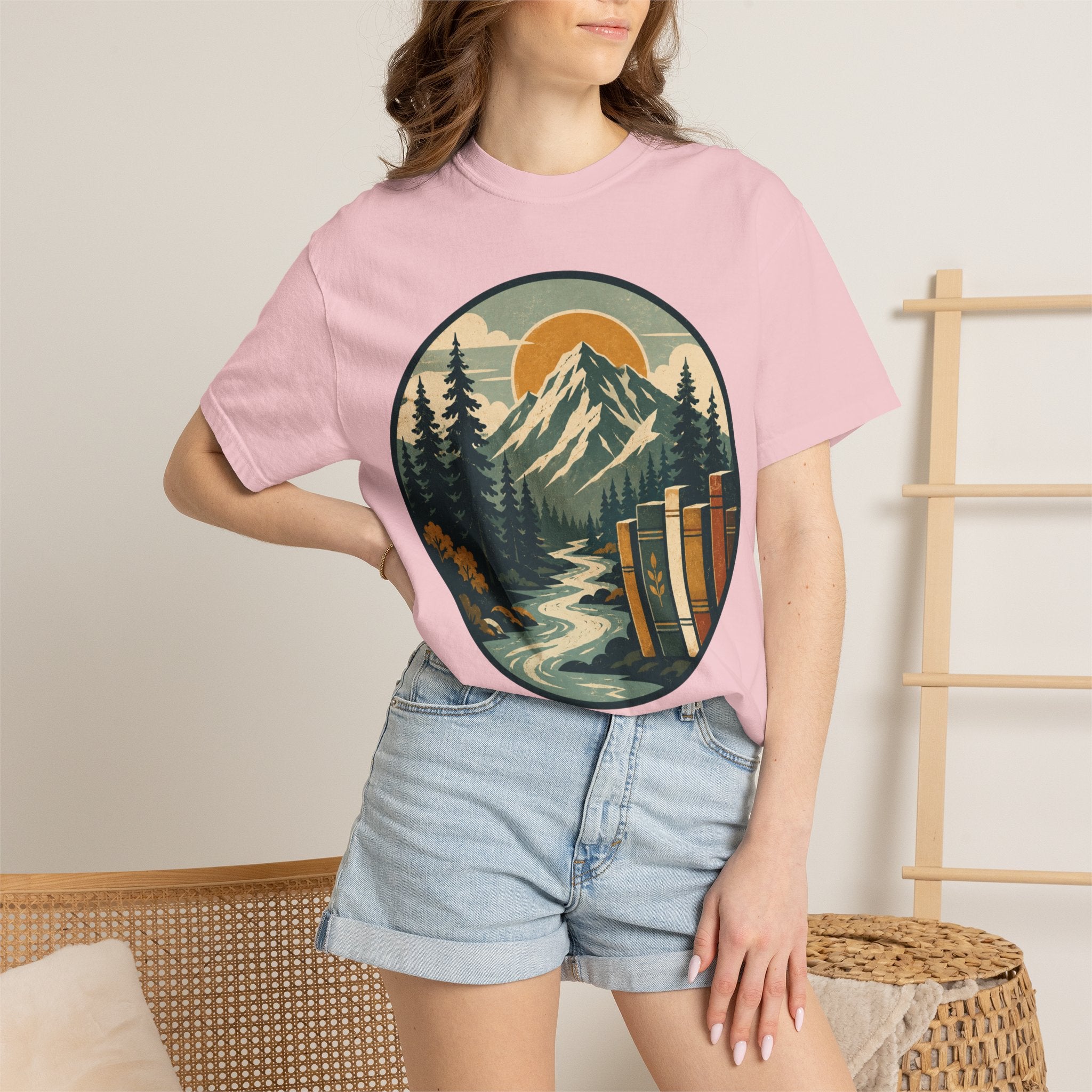 Mountain Peak and Forest Circle