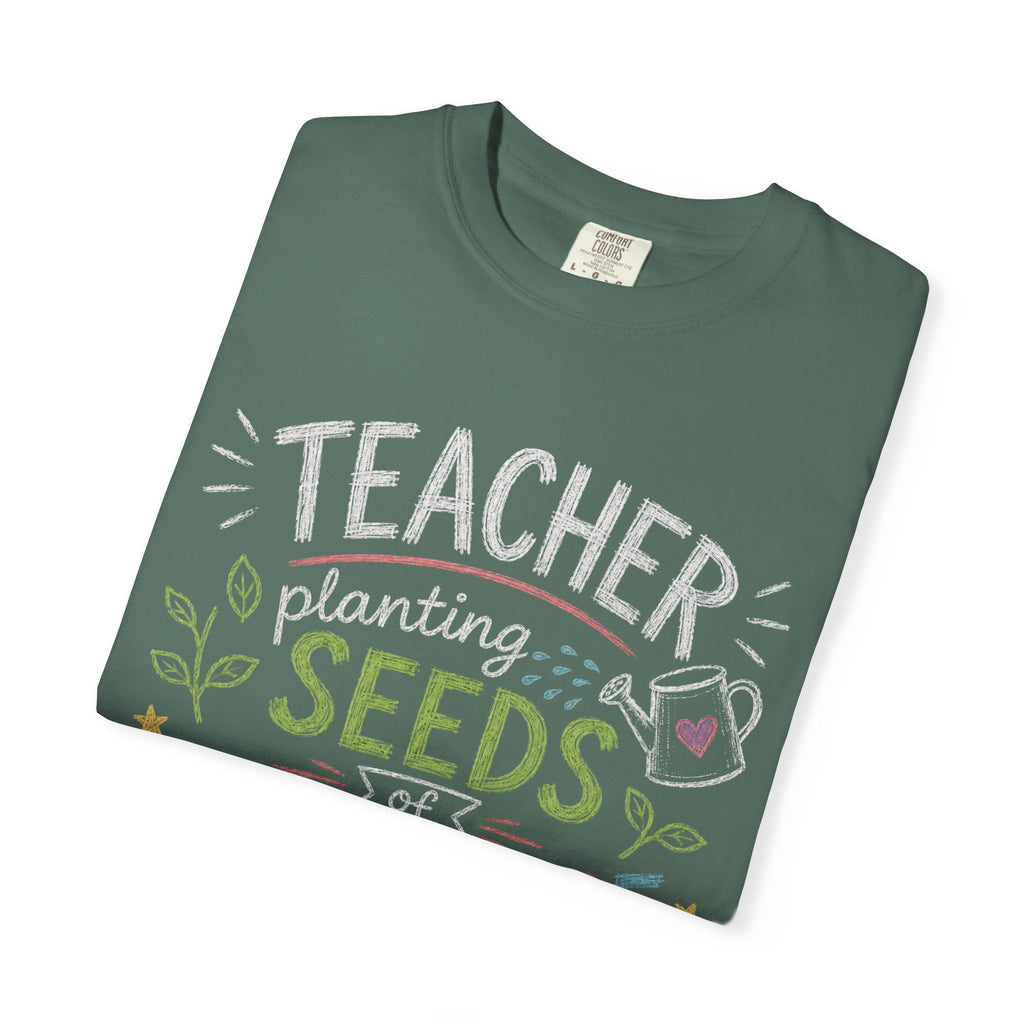 Teacher Planting Seeds of Knowledge Growing Bright Futures