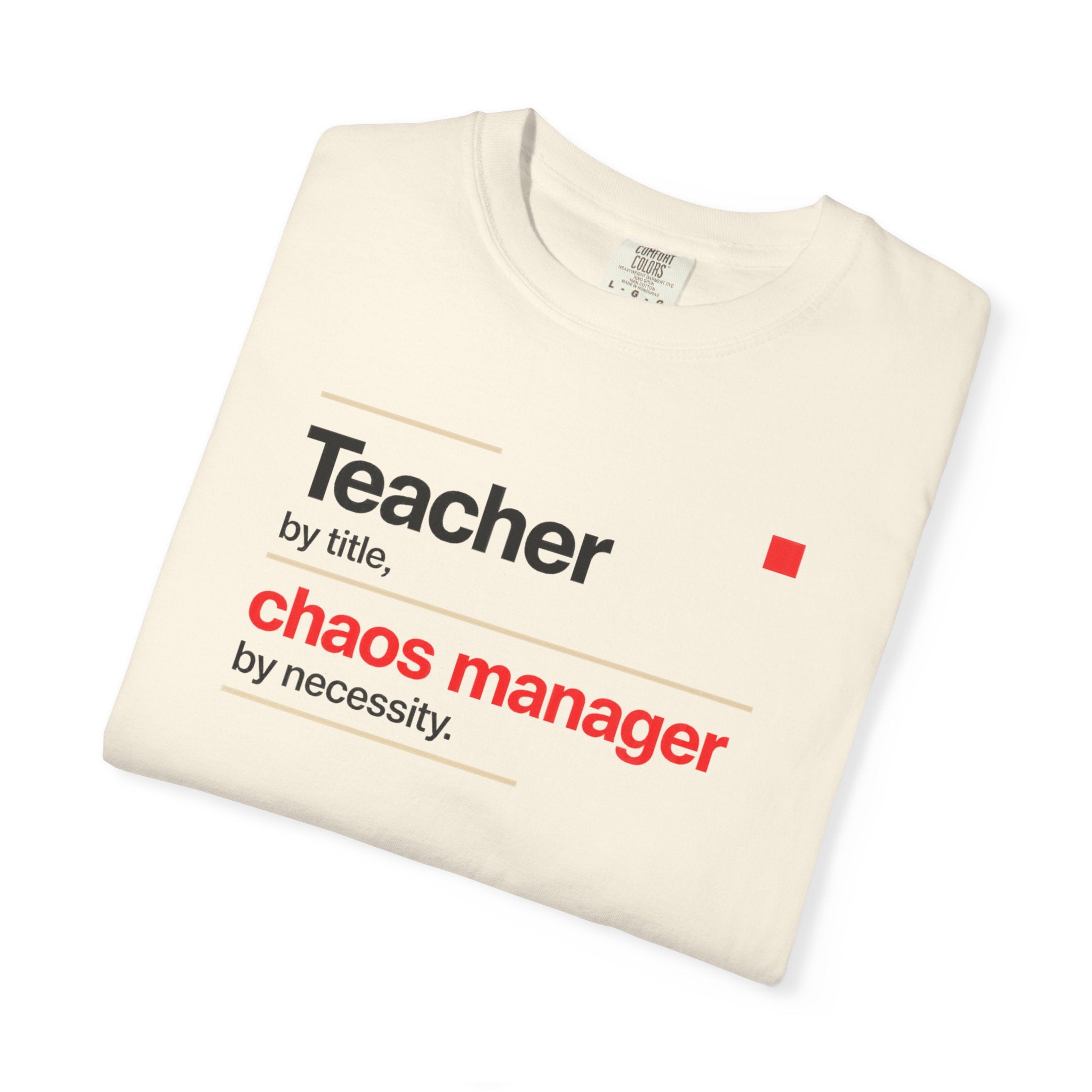 Teacher by Title Chaos Manager by Necessity