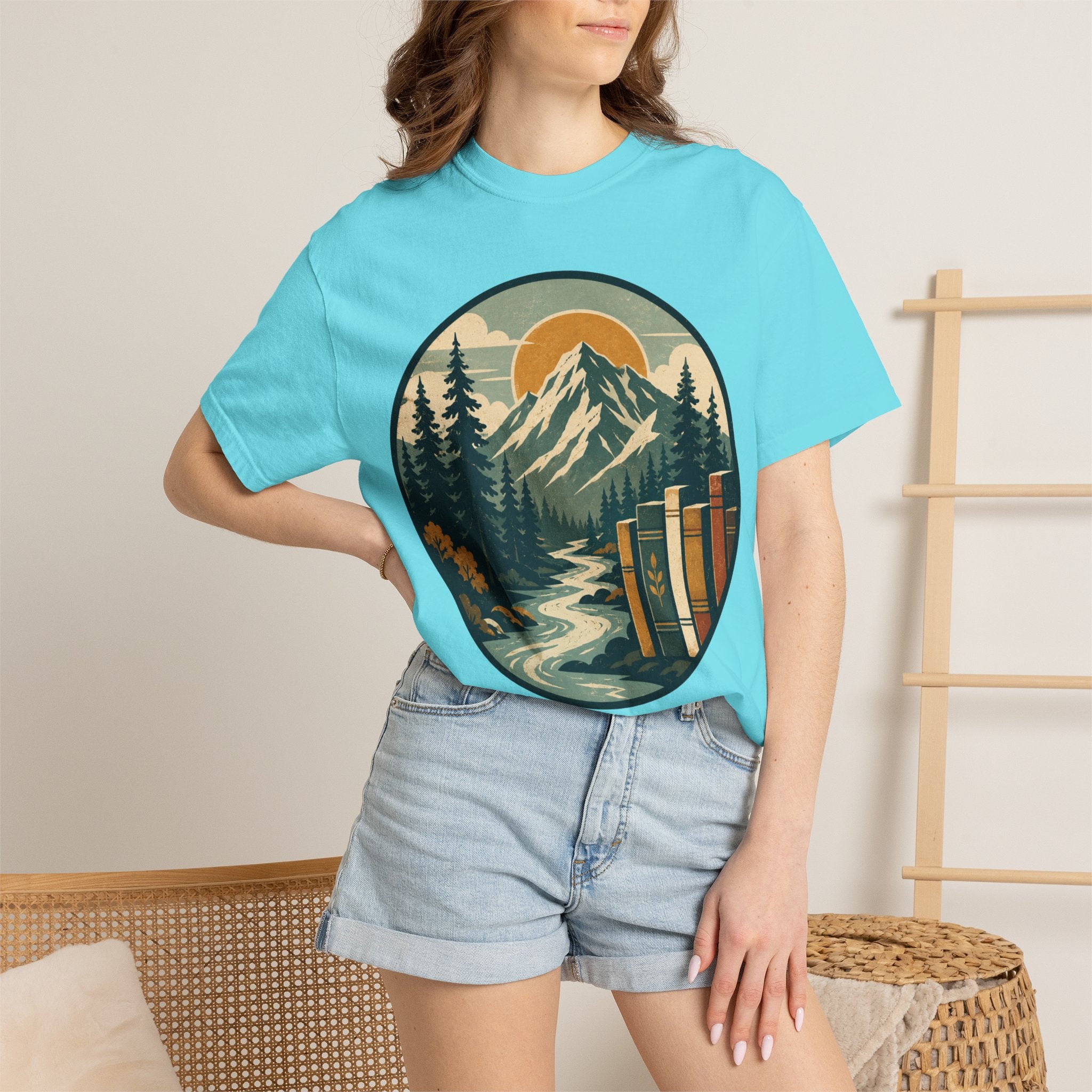Mountain Peak and Forest Circle